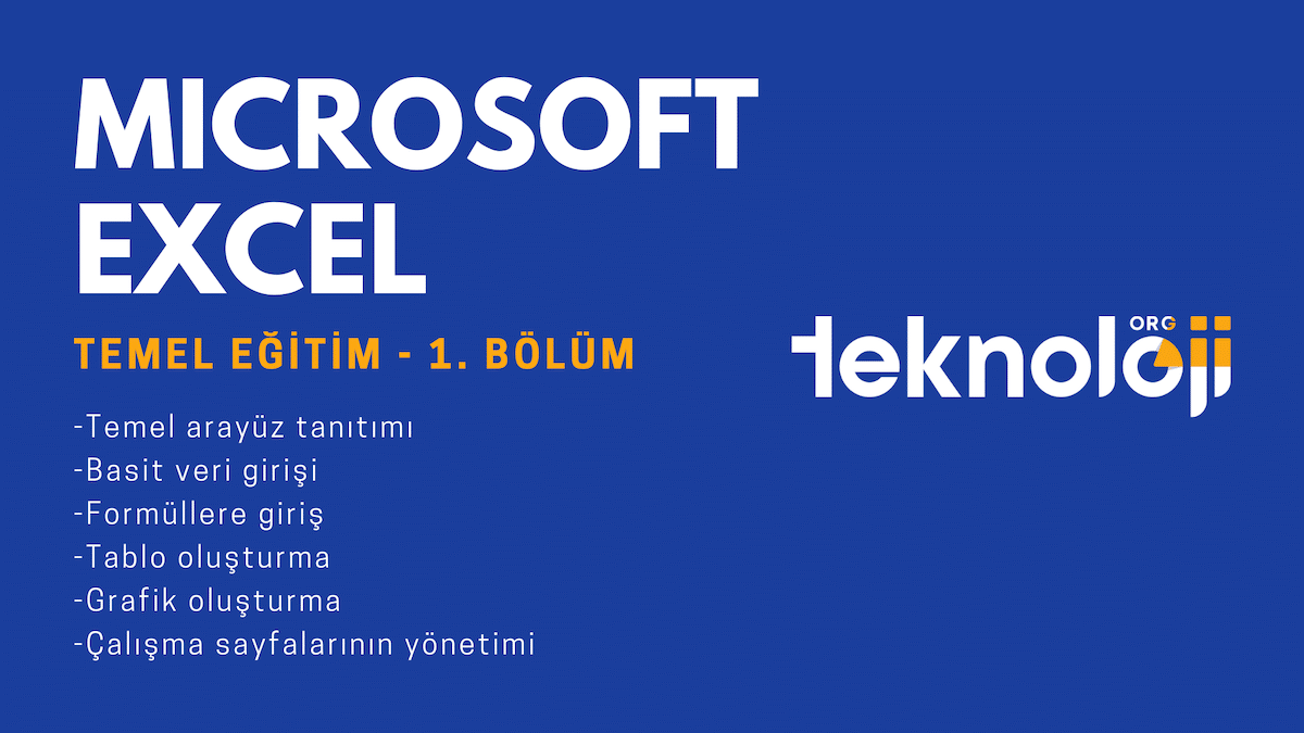 microsoft excel temel eğitim 1