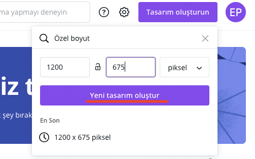 canva-yeni-tasarım-oluştur