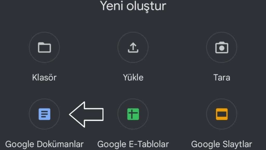 Google Dokümanlara Girme
