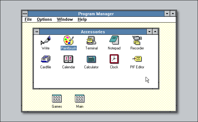 Windows 3.0 Program Manager