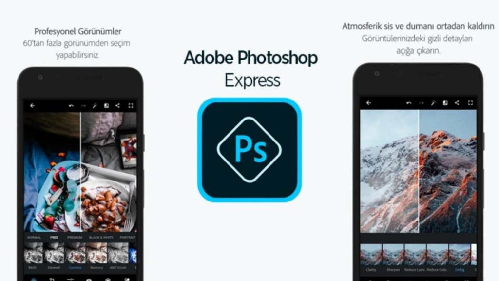 Adobe Photoshop Express uygulaması