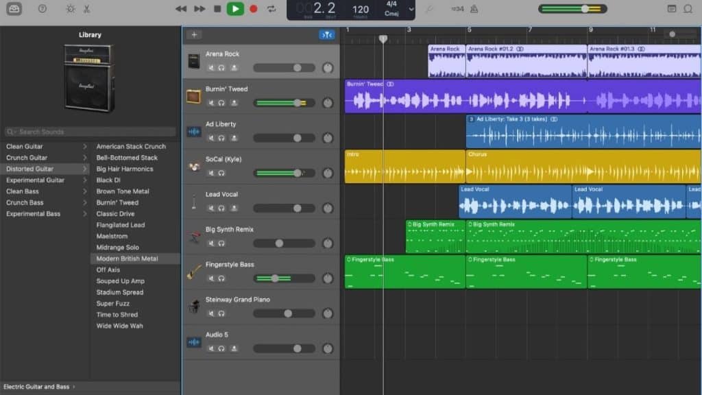 Ses kaydetme uygulamaları - Apple GarageBand